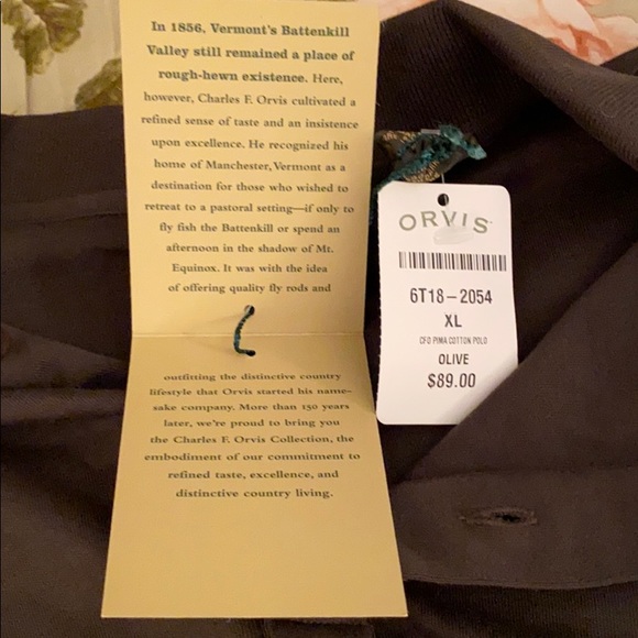 Orvis Signature Collection Longsleeve Cotton Polo - Picture 3 of 4